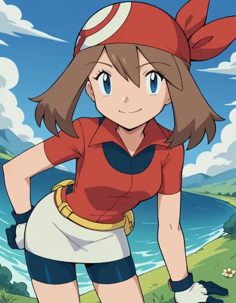 score_9, score_8_up, score_7_up, source_anime, <lora:pokemon-may-anime-ponyxl-lora-nochekaiser:1>, pokemonmay, blue eyes, brown ...