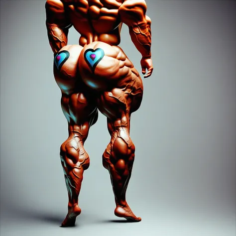 Gay muscular male lower body - ass focus