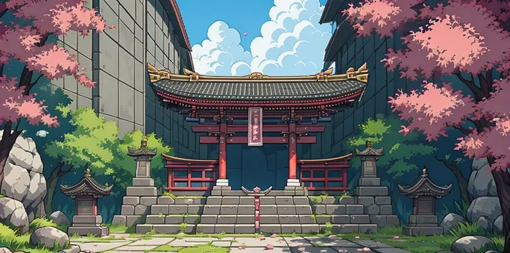 HEZI flat board pixel game scene<HEZI_横板像素游戏场景>