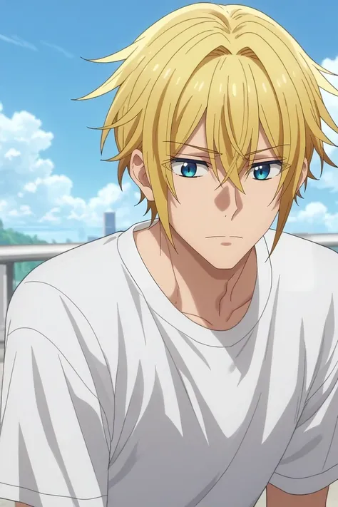 score_9, score_8_up, score_7_up, , rating_safe, , anime screencap, anime coloring, , looking at viewer, , 1boy, solo, male focus, <lora:taiga_hirano_pony:0.9>, taiga_hirano, blonde hair, blue eyes, short hair, hair between eyes, straight-on, spaceship, day...