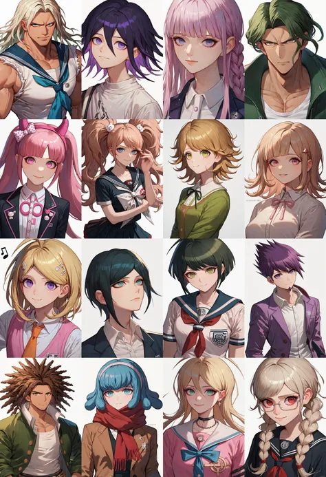 (PonyXL All in One) Danganronpa (74 in one) | 弹丸论破 全角色 | ダンガンロンパ