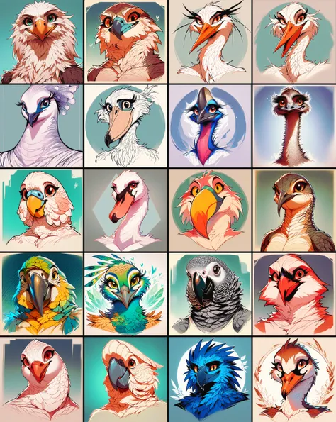 Anthro birds (for pony)