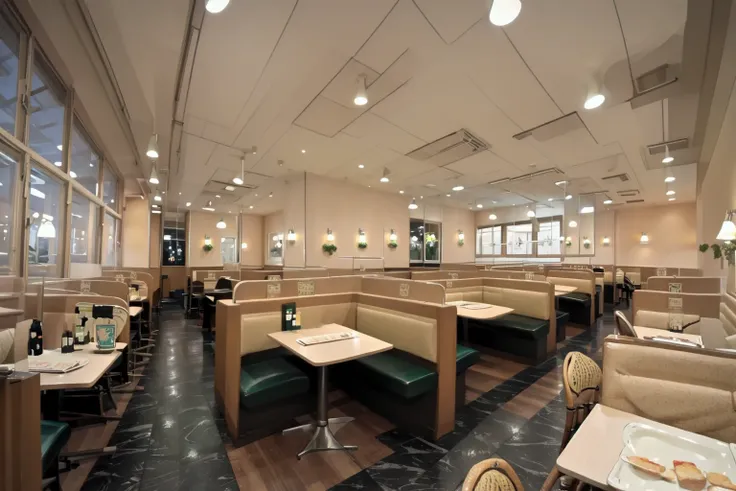 ファミレスSの店内 / Inside a family restaurant S / SD15