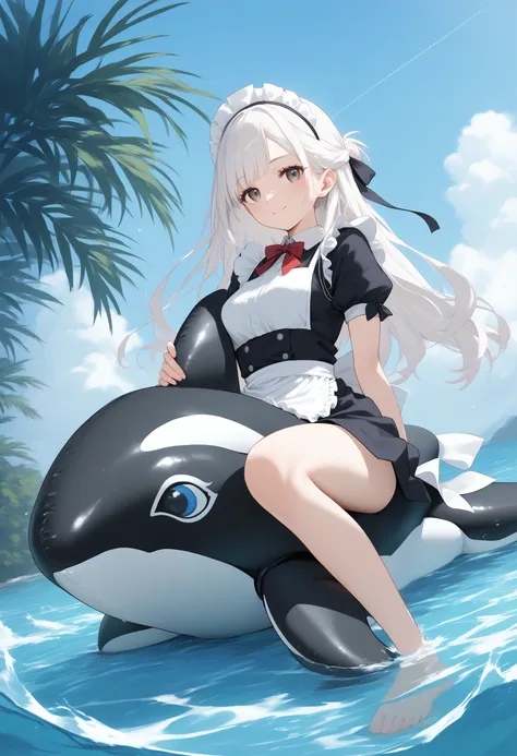 [SDXL&Pony] inflatable orca / inflatable dolphin / inflatable whale / inflatable toy / シャチフロート / シャチ浮き輪 / イルカフロート