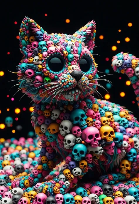 Colorful Skulls - World Morph