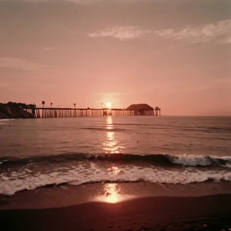 retro vintage 8mm photo of a sunset California 1960s,
Best quality, 4k, Extremely detailed hyper realistic.
