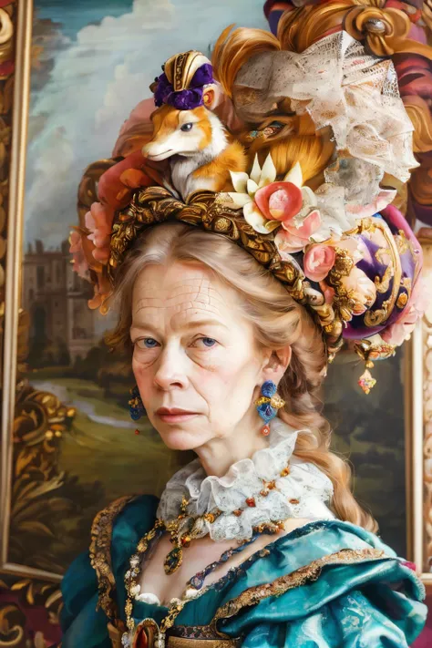 masterpiece,best quality,<lora:tbh349-:0.8>,illustration,style of Isabelle de Borchgrave portrait of noble man