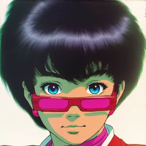 1980s anime portrait of a character 