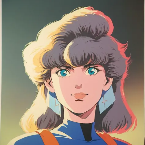 1980s anime portrait of a character