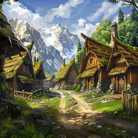 Mountain village (fantasy)