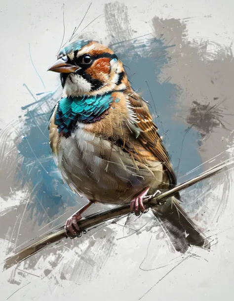 rough color sketch style, a sparrow, concept design, rough sketch, color sketch, drawing <lora:rough color sketch style-000008:0.8>