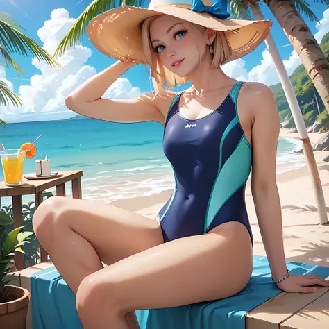 <lora:one-piece swimsuit pony:1>,one-piece swimsuit,nsfw,
score_9,score_8_up,score_7_up,
1girl,solo,best quality,highres,masterpiece,
outdoors,seaside,cowboy shot,
<lora:Pony self01:0.5>,
sitting,