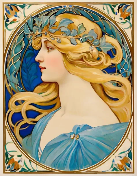Mucha painting style