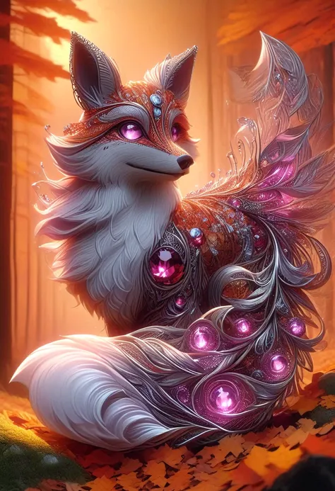 gemwiremorph, a fox in an autumn forest