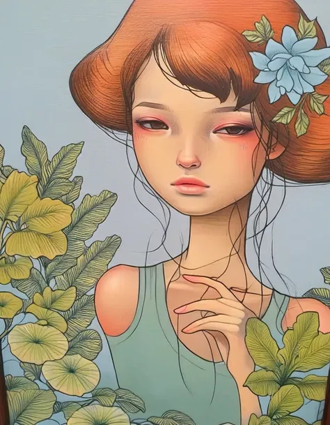 Japanese Art Nouveau - Audrey Kawasaki Style - SDXL 1.0