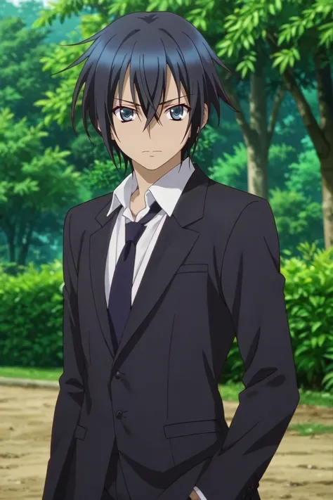 score_9, score_8_up, score_7_up, source_anime, rating_safe, , anime screencap, anime coloring, , looking at viewer, depth of field, 1boy, solo, male focus, <lora:kamito_kazehaya_pony:0.96>, kamito_kazehaya, black hair, blue eyes, short hair, hair between e...