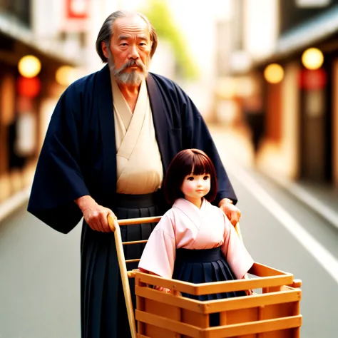 The swordsman who bought the doll cart