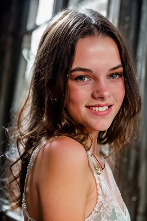 <lora:TerriDolan:0.8>, full color portrait of a young woman, dressed, smile, natural light, RAW photo, subject, 8k uhd, dslr, soft lighting, high quality, film grain, Fujifilm XT3