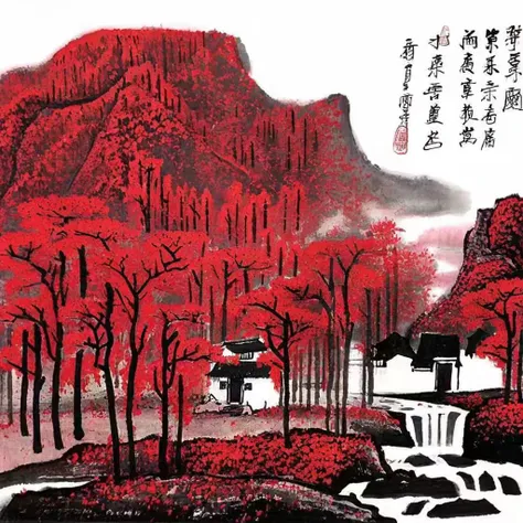 mountains-red