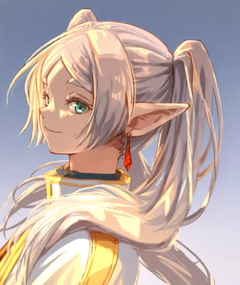 score_9, score_8_up. score_7_up,  <lora:osanpo:1>, osanpo, uncensored,
 score_9, osanpo, 1girl, frieren, pointy ears, elf, jewelry, dangle earrings, twintails, long hair, white capelet, smile, looking at viewer, green eyes, parted bangs, white hair, closed...