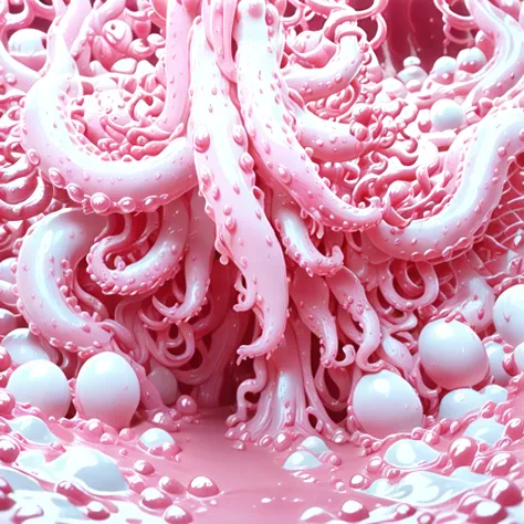 White Pink Tentacle Slime - PONY