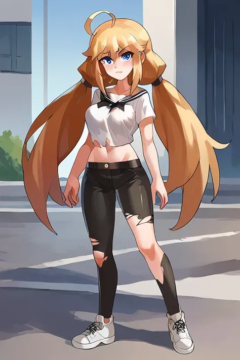 score_9, score_8_up,score_7_up,BREAK,source_anime,rating_explicit,
<lora:junwunya20240722:0.9>junwunya,blonde hair, blue eyes, ahoge, twintails, long hair,torn clothes, midriff, looking at viewer, full body,