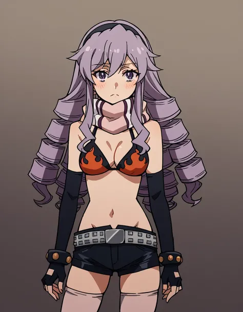 score_9, score_8_up, score_7_up, source_anime, <lora:junko-hokaze-s3-ponyxl-lora-nochekaiser:1>, junko hokaze, long hair, purple eyes, purple hair, hairband, drill hair,, <lora:yoko-littner-cosplay-ponyxl-lora-nochekaiser:1>, yokolittnercosplay, yoko littn...