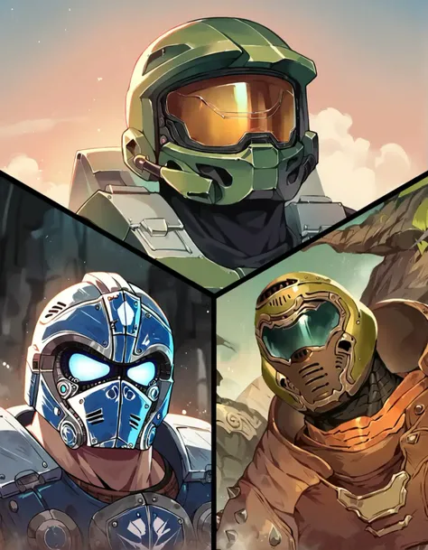 Master Chief / Doom Slayer  / Clayton Carmine