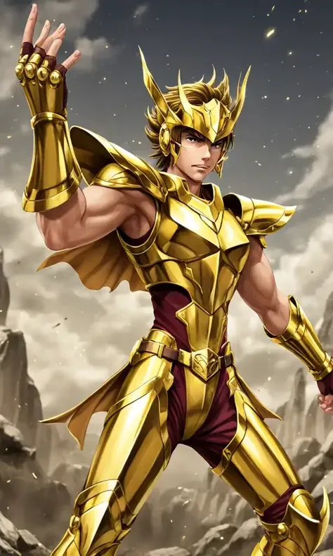saint seiya bronze armor gold