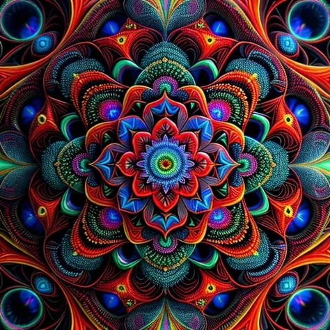 <lora:R0sett3v29:0.6>, r0sett3py3, red, dark, mandala, magic, psychedelic, fractal, best quality, coherent shape, hyper detail, hq, hd, 8k