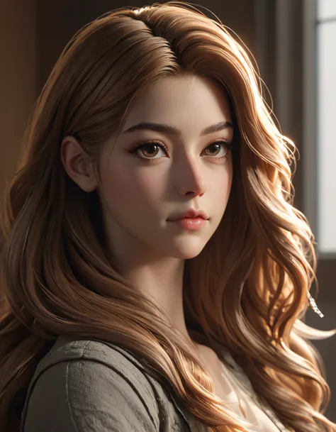 3dmm,1girl,((best quality)),((masterpiece)),3D,close-up,CGI,Arnold Rendering,xgen hair,Window Light,shooter,Canon RF 85mm f/1.2L,,<lora:3DMM_XL_V13:1>,