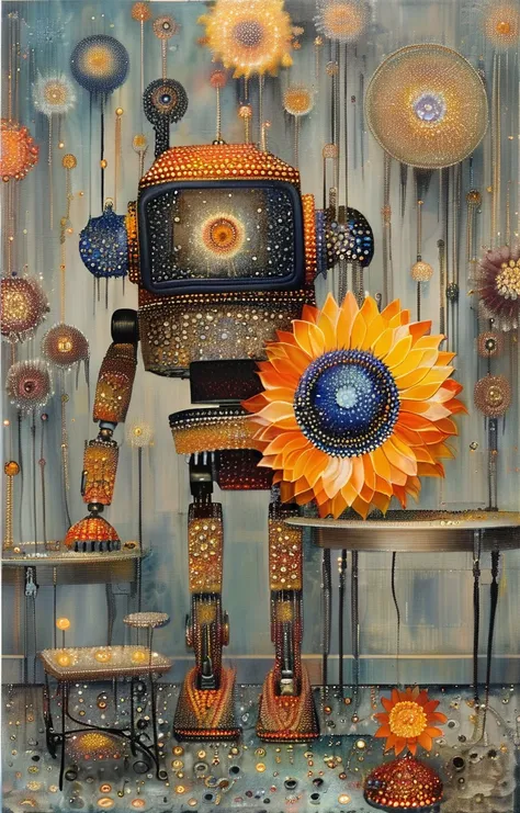 masterpiece,high quality,portrait,style of Barbara Takenaga,<lora:tbh381-sdxl:0.5>, portrait of Housework robots