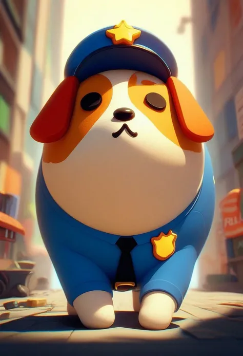 score_9, score_8_up, score_7_up, score_6_up, score_5_up, score_4_up, solo, dog, police, rainbow