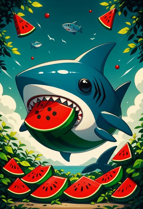 score_9, score_8_up, score_7_up, score_6_up, score_5_up, score_4_up, shark, eating, watermelon,