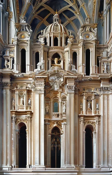 masterpiece,high quality,design by Christopher Wren,<lora:tbh392-sdxl:0.75>, Gothic revival cathedral with intricate spires and stained glass windows, bathed in moonlight