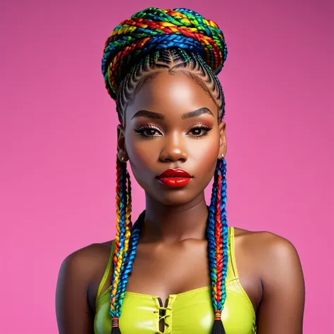 Pony XL Colorful Box Braids