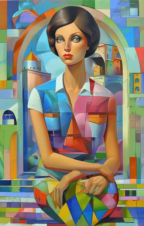 masterpiece,best quality,<lora:tbh401-sdxl:0.6>,illustration,style of Georgy Kurasov, portrait of Housework robots