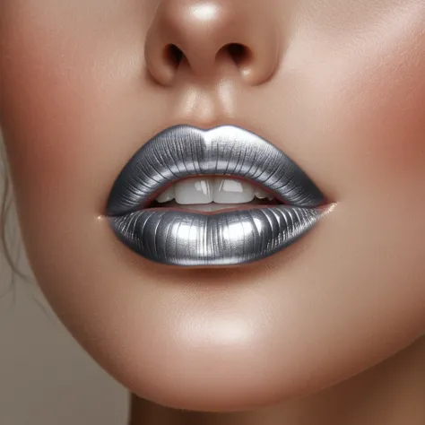 Metallic Silver Lips