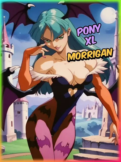 Morrigan Aensland (Darkstalkers) Retro Movie -PONY XL- by YeiyeiArt