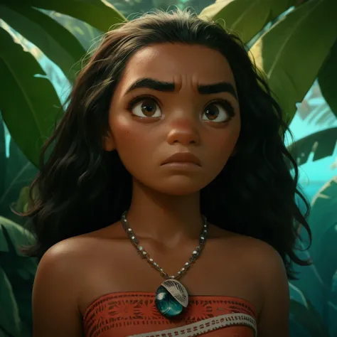 score_9, score_8_up, score_7_up, score_6_up, score_5_up, score_4_up, tropical island, dark skin, necklace, frustrated look