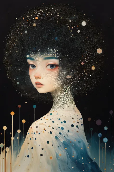 masterpiece,best quality,<lora:tbh381-:0.8>,illustration,style of Barbara Takenaga tech genius teenage girl