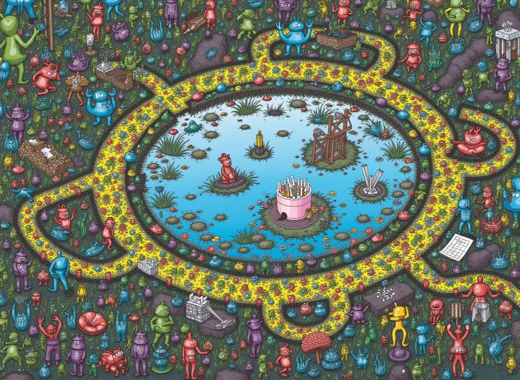 FLUX.1 [dev] - Where's Waldo