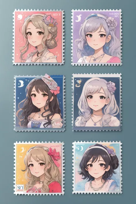 masterpiece,best quality,<lora:tbh385-:0.8>,illustration,style of stamps portrait of idolmaster cinderella girls,