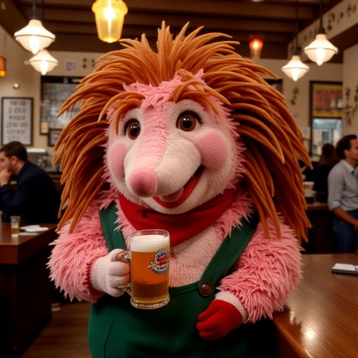 A photo of KippiBenKippod holding a beer at the pub