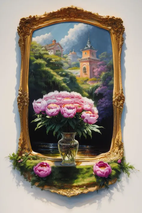 masterpiece,best quality,<lora:tbh409-:0.8>,illustration,style of  David Lloyd Glover decaying peonies