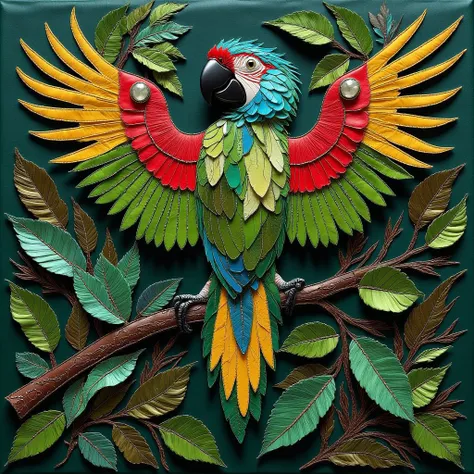 Decorative Leather And Mixed Media FLUX LORA