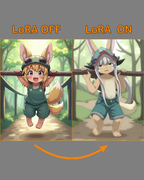 Nanachi FLUX.1D LoRA test (Made in Abyss)