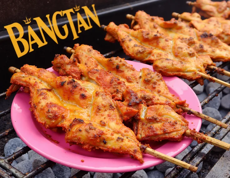 Bangtan grilled chicken skewers