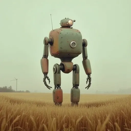 Simon Stålenhag style flux by cosmic