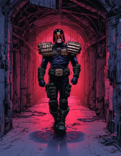 Judge Dredd Comic Style (Flux)